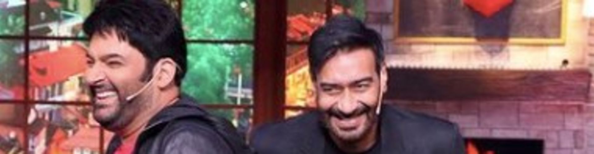 Ajay Devgn shares a laugh while promoting 'Bhuj: The Pride Of India' on the sets of 'The Kapil Sharma Show’