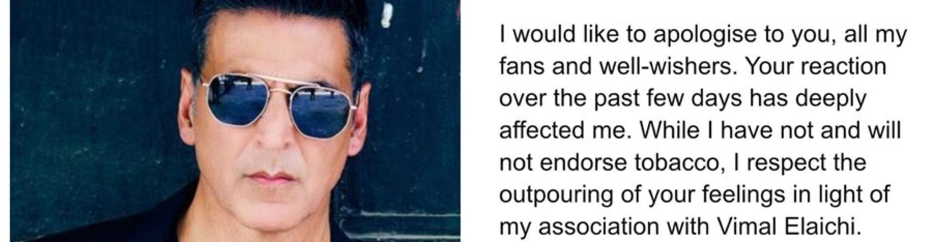 Akshay Kumar Issues An Apology Over Vimal Row