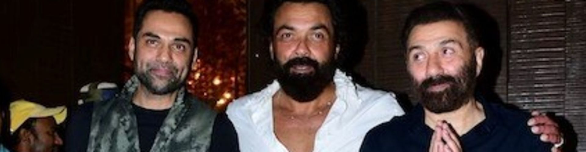 Sunny Deol, Bobby Deol And Abhay Deol Snapped At Karan Deol’s Pre-Wedding Ceremony