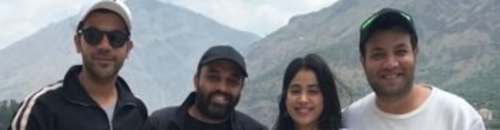 Rajkummar Rao, Janhvi Kapoor And Varun Sharma in Manali for RoohiAfza