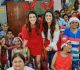 Kriti and Nupur Sanon celebrate Christmas with NGO kids