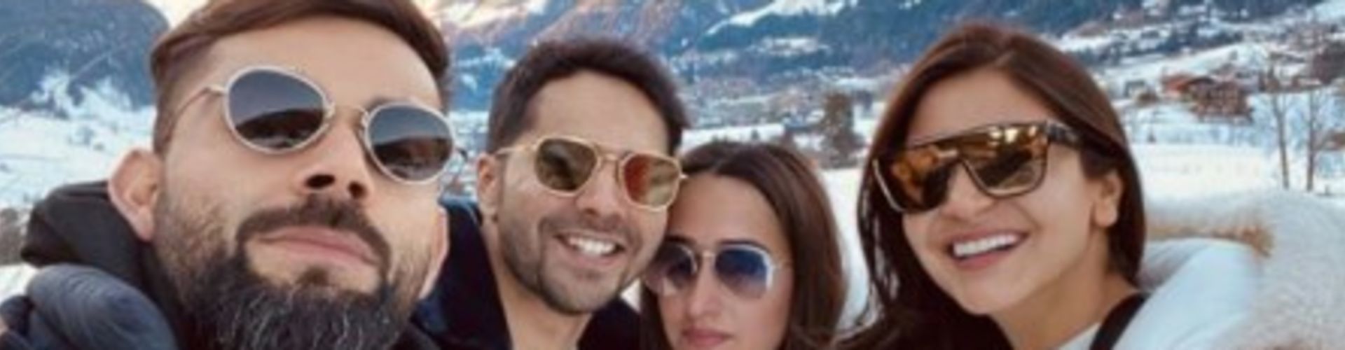 ​Team Sui Dhaaga –Varun Dhawan And Anushka Sharma In Gstaad