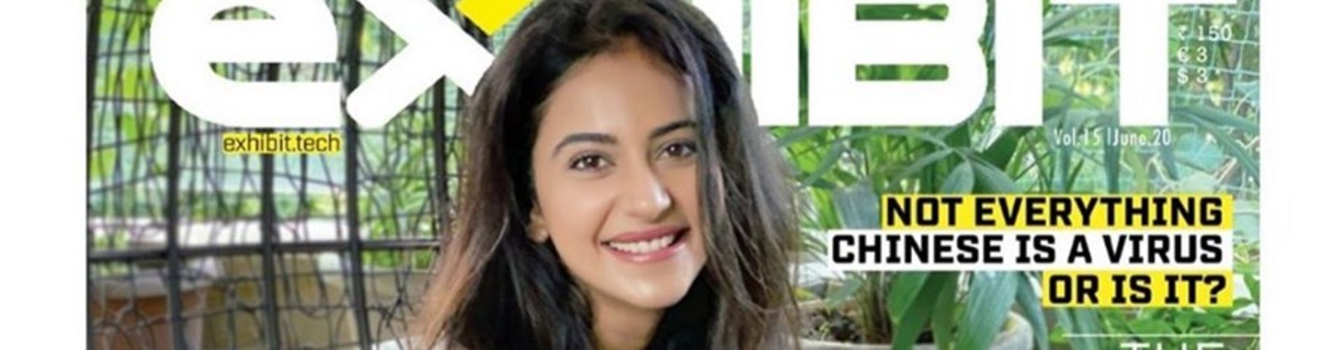 ​Geeky And Cute, Rakul Preet Singh On Exhibit Cover Page